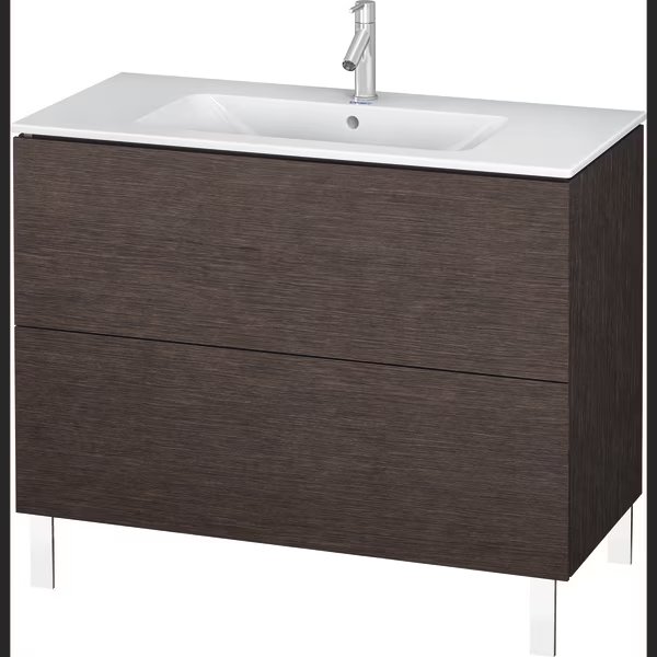 L-Cube Floor Standing Vanity Unit Lc662707272 Brushed Dark Oak, Duravit, Mfr#: LC662707272